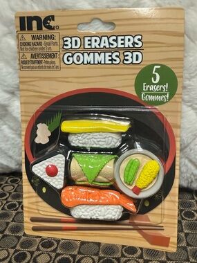 inc. 3D Sushi Erasers - Multi Color Set